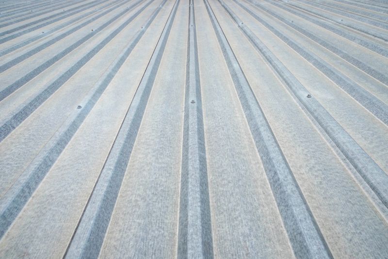 Close-up of Aluminum Roofing Material
